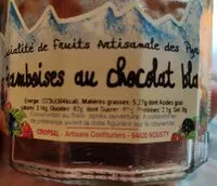 Mängden socker i Mermelada de frambuesas y chocolate blanco