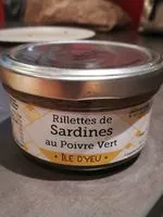 Mängden socker i Rillettes de sardines au poivre vert