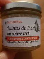 Mängden socker i Rillettes de Thon au poivre vert