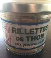 Mängden socker i Rillettes de thon au poivre vert