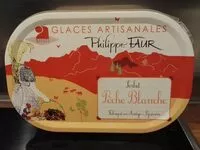 Mängden socker i Glace artisanale sorbet pêche blanche