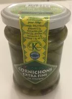 Mängden socker i Yarden Cornichons Extra Fin Vinaigre 120G