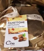 Mängden socker i Panettone artisanal glaçage aux amandes