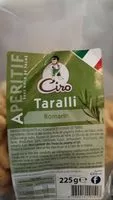 Mängden socker i Taralli croquants au romarin