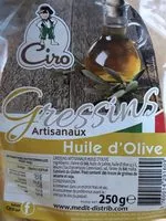 Mängden socker i Gressins artisanaux huile d'olive