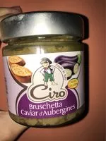 Mängden socker i Bruschetta caviar d'aubergine sans gluten