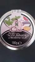 Mängden socker i Sauce Pesto avec " Aceto Balsamico di Modena I.G.P."