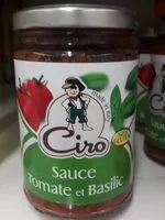 Mängden socker i Sauce tomate et basilic