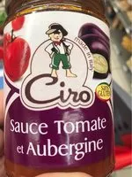 Mängden socker i Sauce tomate et aubergine