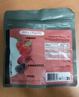 Mängden socker i Snack craquant fruits rouge