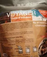 Mängden socker i Riz et bœuf aux champignons