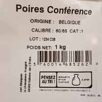 Mängden socker i Poires Conférence