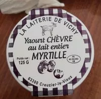 Mängden socker i Yaourt Chèvre au lait entier Myrtilles