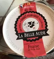 Mängden socker i Sorbet à la fraise 60% de fruit LA BELLE AUDE, pot de
