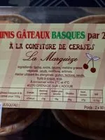 Mängden socker i Mini gâteau basque à la cerise