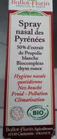 Mängden socker i Spray Nasal Des Pyrénées Bio - 15 ML