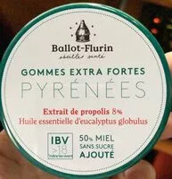 Mängden socker i Gomme extra fortes Pyrénées