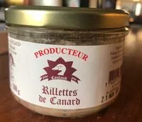 Mängden socker i Rillettes de canard