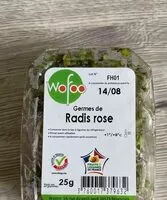 Mängden socker i Germes de radis rose