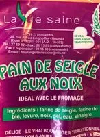 Mängden socker i Pain de seugle aux noix