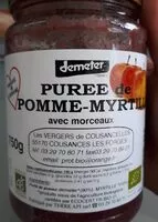 Mängden socker i Puree de pomme-myrtille