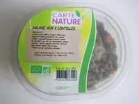 Mängden socker i Salade lentilles
