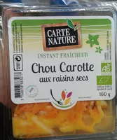 Mängden socker i Chou carotte aux raisins secs