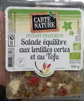 Mängden socker i Salade équilibre aux lentilles vertes et au tofu