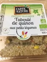 Mängden socker i Taboulé de quinoa aux légumes