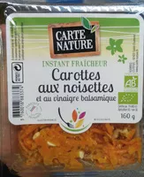 Mängden socker i Carottes aux noisettes et au vinaigre balsamique