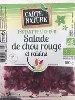 Mängden socker i Salade de chou rouge et raisins