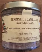 Mängden socker i Terrine de campagne aux mirabelles