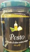 Mängden socker i Pesto à l'huile d'olive extra vierge