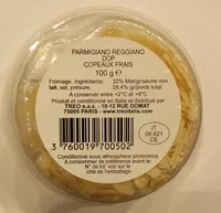 Mängden socker i Parmigiano Reggiano DOP Copeaux Frais