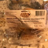 Mängden socker i Madeleines pur beurre du Finistère