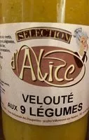 Mängden socker i Velouté aux 9 légumes