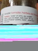 Mängden socker i Soupe tomate, Hervés de provence