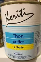 Mängden socker i Thon entier a l'huile