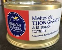 Mängden socker i Miettes de thon germon a la sauce tomate
