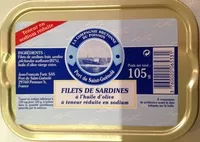 Mängden socker i Filets de sardines à l'huile d'olive