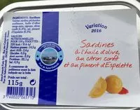 Mängden socker i Sardines a l'huile d'olive au citron