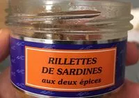 Mängden socker i Rillettes de sardines aux deux épices