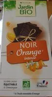 Mängden socker i Chocolat Noir Orange Intense Jardin Bio