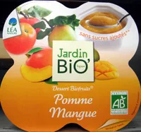 Mängden socker i Dessert Biofruits Pomme Mangue