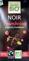 Mängden socker i Chocolat Noir Framboise Jardin Bio