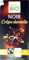 Mängden socker i Chocolat Noir Crêpe dentelle