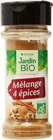 Mängden socker i Mélange 4 épices Bio