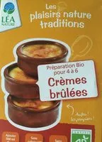 Mängden socker i Préparation bio en poudre pour crème brûlée