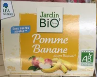 Mängden socker i Pomme Banane dessert Biofruits