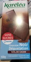 Mängden socker i Karéléa chocolat noir